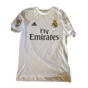 ADIDAS 2015 REAL MADRID FOOTBALL/SOCCER JERSEY - SMALL